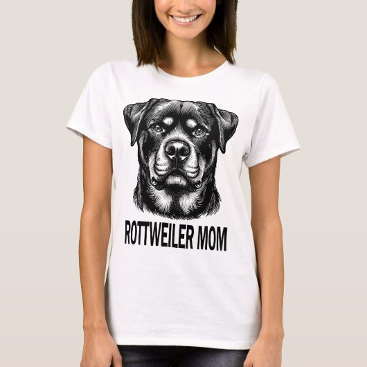 T-shirt Rottweiler - Rotti- Rottweiler Mom (Devant)