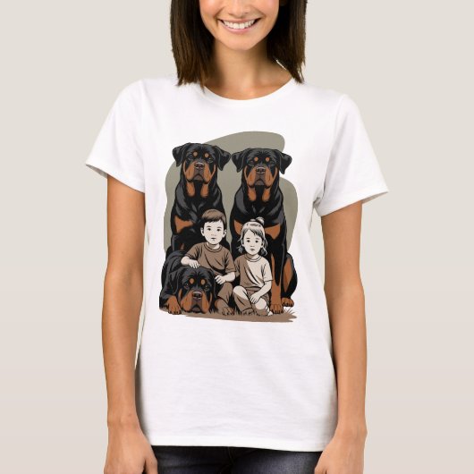 T-shirt Rottweilers, Family Guards (Devant)