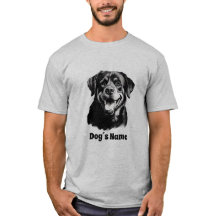 Rottweilers noir et blanc Silhoutte