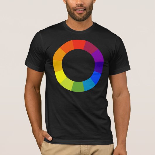 T-shirt roue de couleur (Devant)