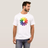T-shirt Roue de couleur d'asplénie (Devant entier)