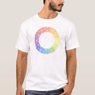 T-shirt Roue de couleur de tissage isométrique