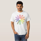 T-shirt Roue de couleur du programmeur (Devant entier)