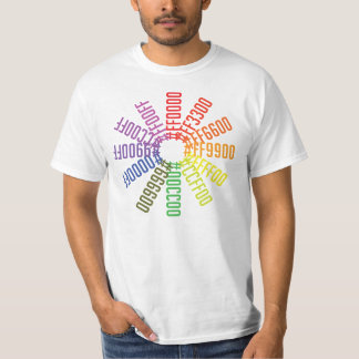T-shirt Roue de couleur du programmeur
