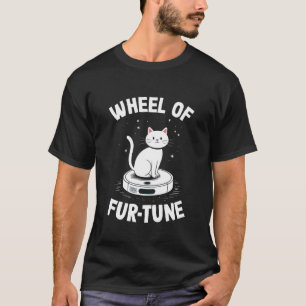 T-shirt Roue de Fur-Tune Chat sur aspirateur robot Chat