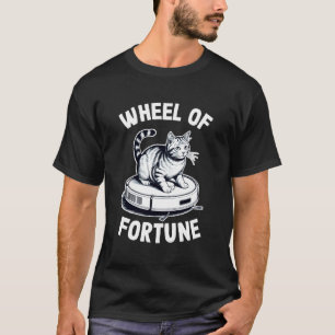 T-shirt Roue de la Fortune Chat Sur Aspirateur Robot Chat 