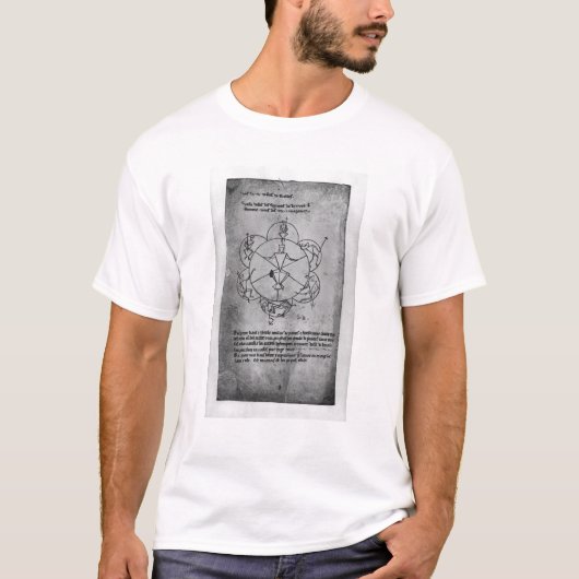 T-shirt Roue de la fortune. Formule pour un en céramique (Devant)