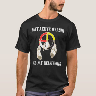 T-shirt Roue de médecine Mitakuye Oyasin - Oglala Lakota S