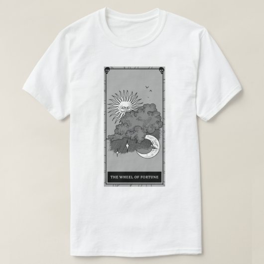 T-shirt Roue De Phasmophobie De Fortune Tarot Card (Design devant)