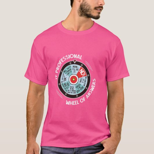 T-shirt Roue De Réponses Professionnelle Informatique - Dr (Devant)