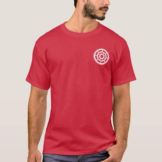 T-shirt Roue Dentée - Rayons Concentriques (Devant)