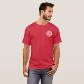 T-shirt Roue Dentée - Rayons Concentriques (Devant entier)