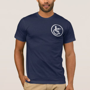 T-shirt Roue et armée - Cercle blanc - Fabriqué en Amér