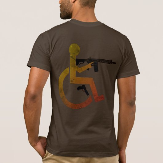 T-shirt Roue et armée - Pas de cercle, Multi - Fabriqué au (Dos)