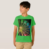 T-shirt Roue Ferris verte et bleue (Devant entier)