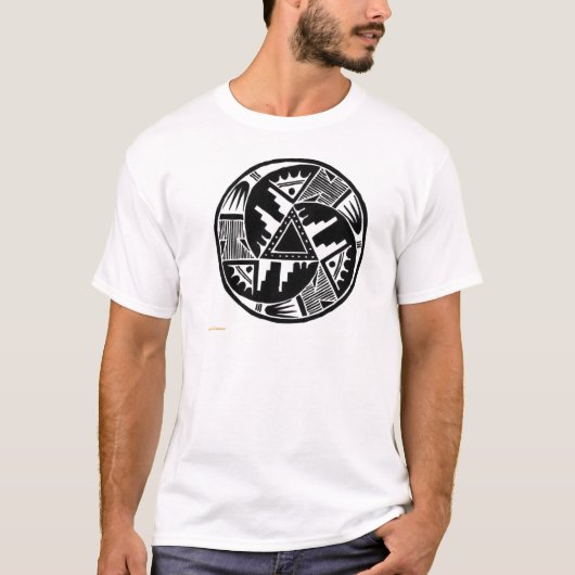 T-shirt Roue indigène (Devant)