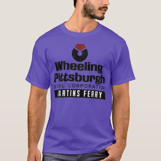 T-shirt Roue Pittsburgh Steel - Martins Ferry (Devant)
