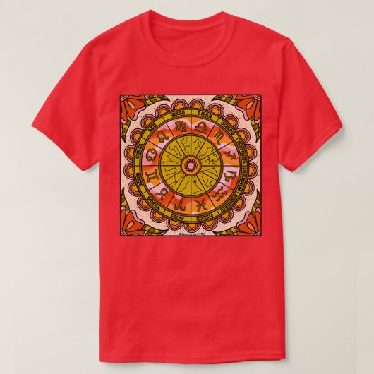 T-shirt Roue rétro Zodiac (Design devant)
