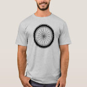 T-shirt Roue VTT - Noir (Devant)