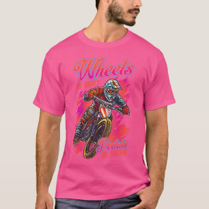T-shirt Roues En Orbite Pédales En Mouvement Bmx Racing