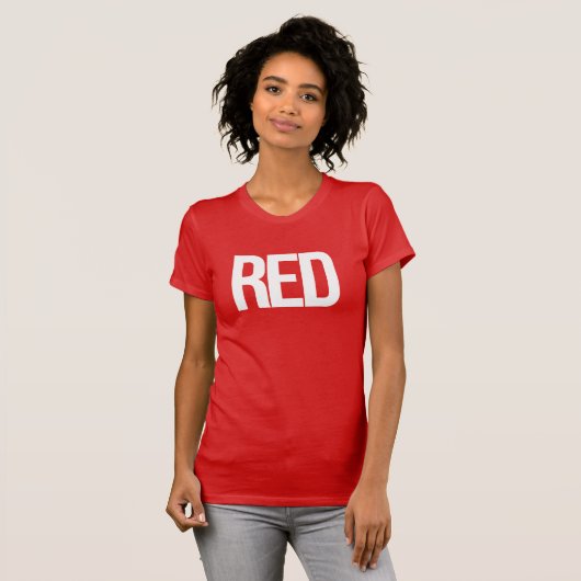 T-shirt Rouge (Devant entier)