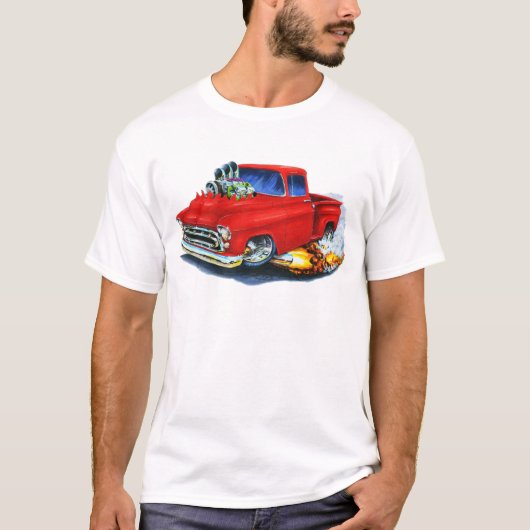 T-shirt Rouge 1957 de collecte de Chevy (Devant)