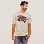 T-shirt Rouge 1967 de Pontiac GTO (Devant entier)