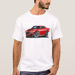 T-shirt Rouge 1970-73 de Camaro/noir