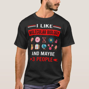 T-shirt Rouge 3 Personnes Biologie Moléculaire Biologiste
