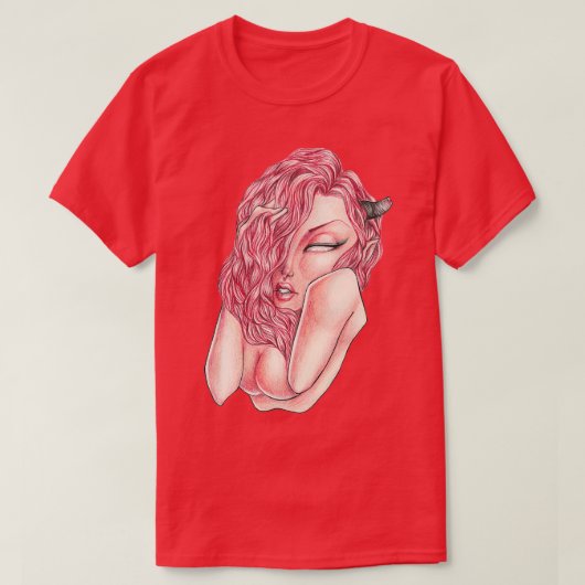 T-shirt Rouge 8 (Design devant)
