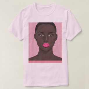 T-shirt Rouge à lèvres rose