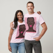 T-shirt Rouge à lèvres rose (Unisexe)