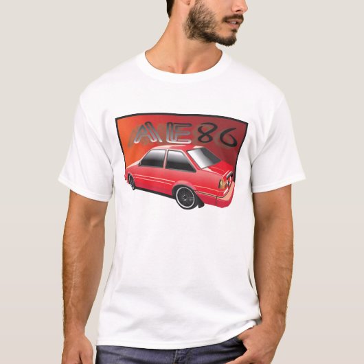 T-shirt Rouge AE86 (Devant)
