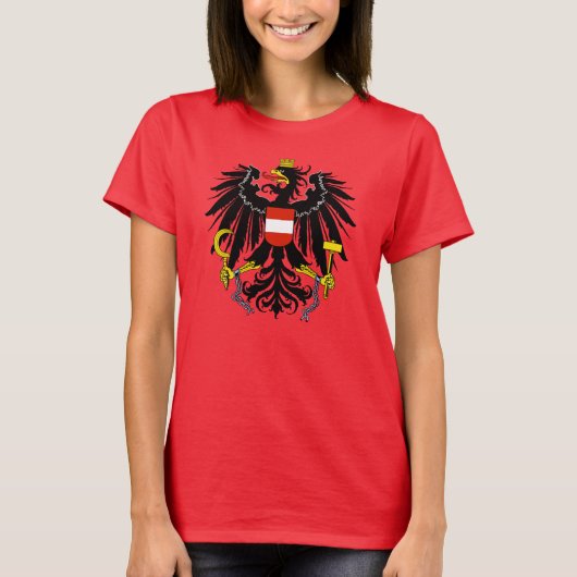T-shirt rouge Autriche (Devant)