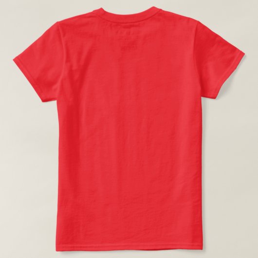 T-Shirt Rouge Basique pour Femmes (Design dos)
