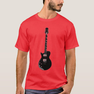 T-shirt Rouge Black Pop Art Guitare électrique