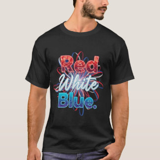 T-shirt Rouge Blanc Bleu