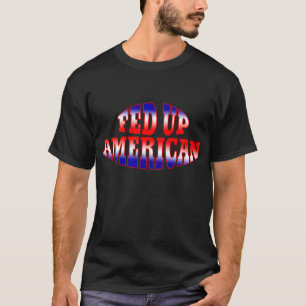 T-shirt Rouge Blanc Bleu Gradient FED AMÉRICAIN
