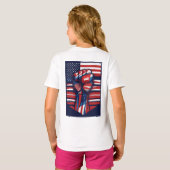 T-shirt Rouge, blanc et gras (Dos entier)