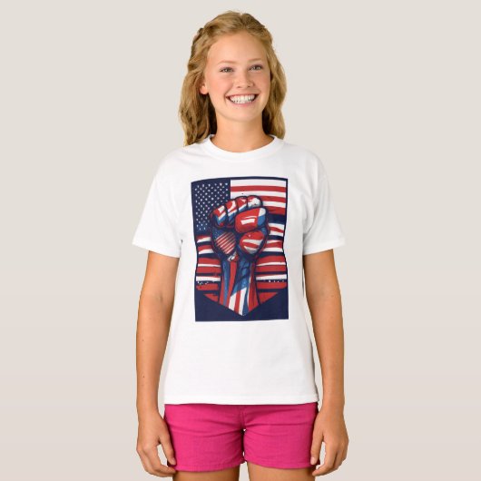 T-shirt Rouge, blanc et gras (Devant entier)