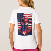 T-shirt Rouge, blanc et gras (Dos)