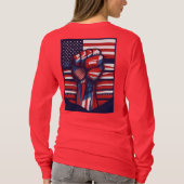 T-shirt Rouge, blanc et gras (Dos)