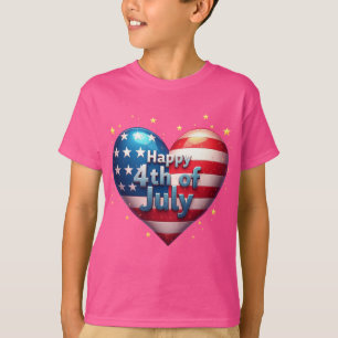 T-shirt Rouge, blanc et gras : Collection d'impression pat