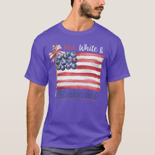 T-shirt Rouge Blanc et Myrtilles pour Soutiens pour Hommes