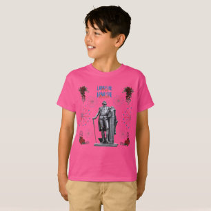 T-shirt Rouge Blanc Étincelle rose chaud