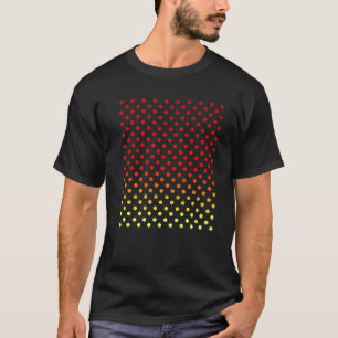 T-shirt Rouge Blanc Polka Dot Ladybird Cadeau Motif Polka