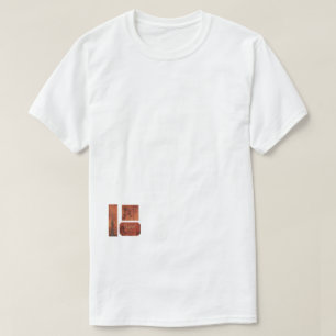 T-shirt Rouge Brun Flau