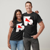 T-shirt rouge-cale-type-que-cris perçants (Unisexe)