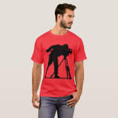 T-shirt Rouge "cameraman " (Devant entier)