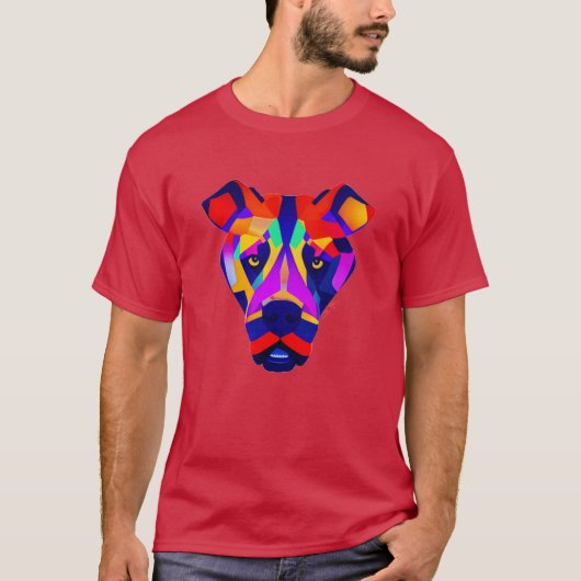 T-shirt rouge cardinal Alexander's Dog (Devant)